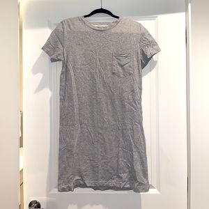 Thread and Supply Gray T-Shirt Dress
